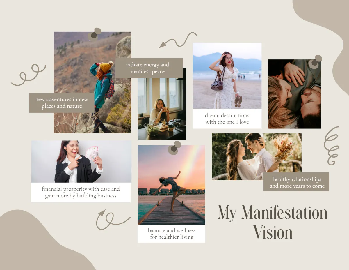 Free Manifestation Vision Board Template to Edit Online Free Manifestation Vision Board Template to Edit Online
