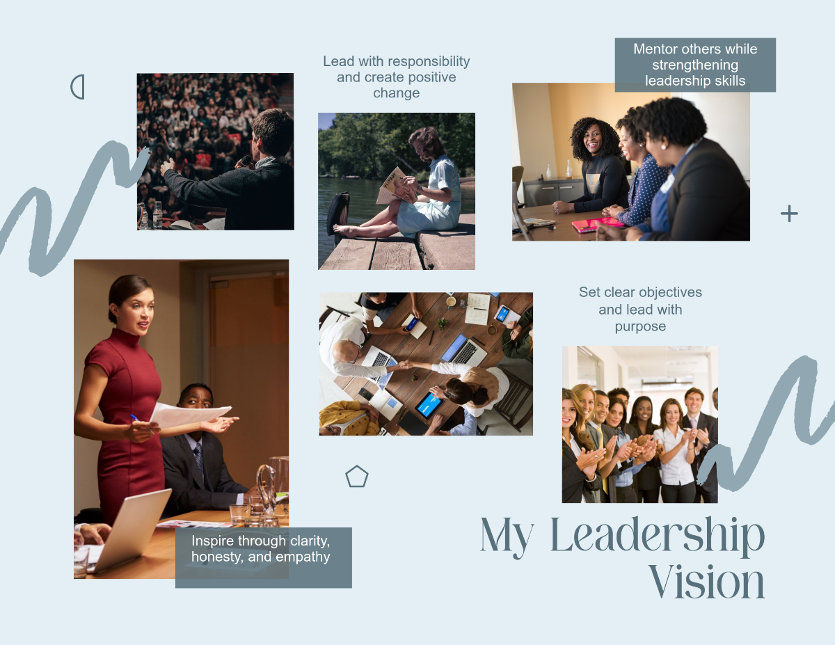 Free Leadership Vision Board Template to Edit Online