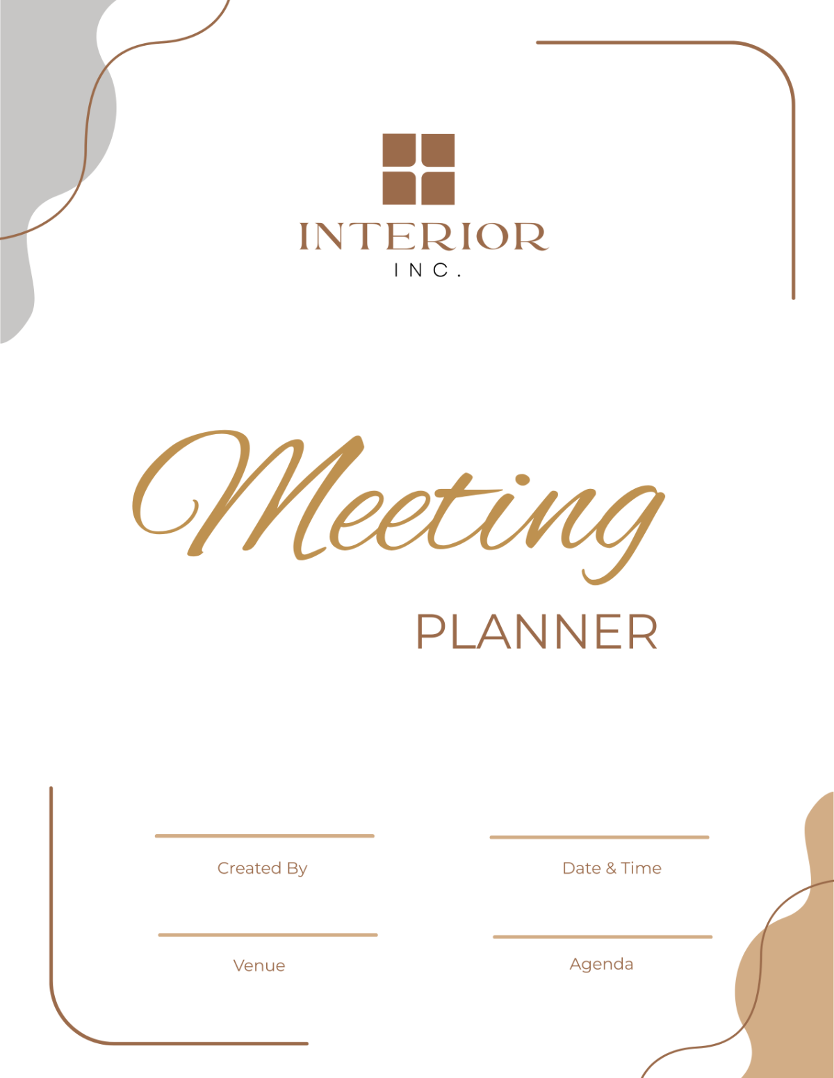 Interior Design Meeting Planner