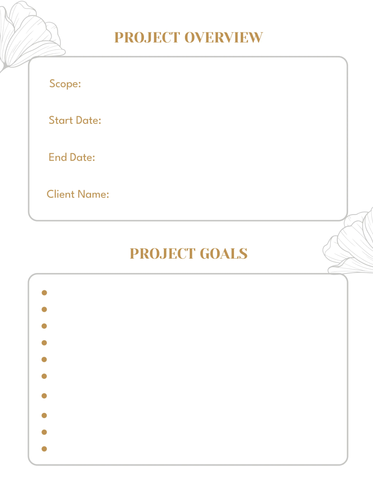 Free Interior Design Project Planner Template to Edit Online
