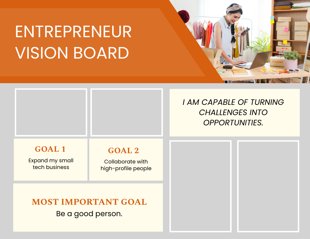 Entrepreneur Vision Board