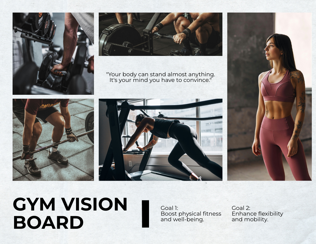 Gym Vision Board