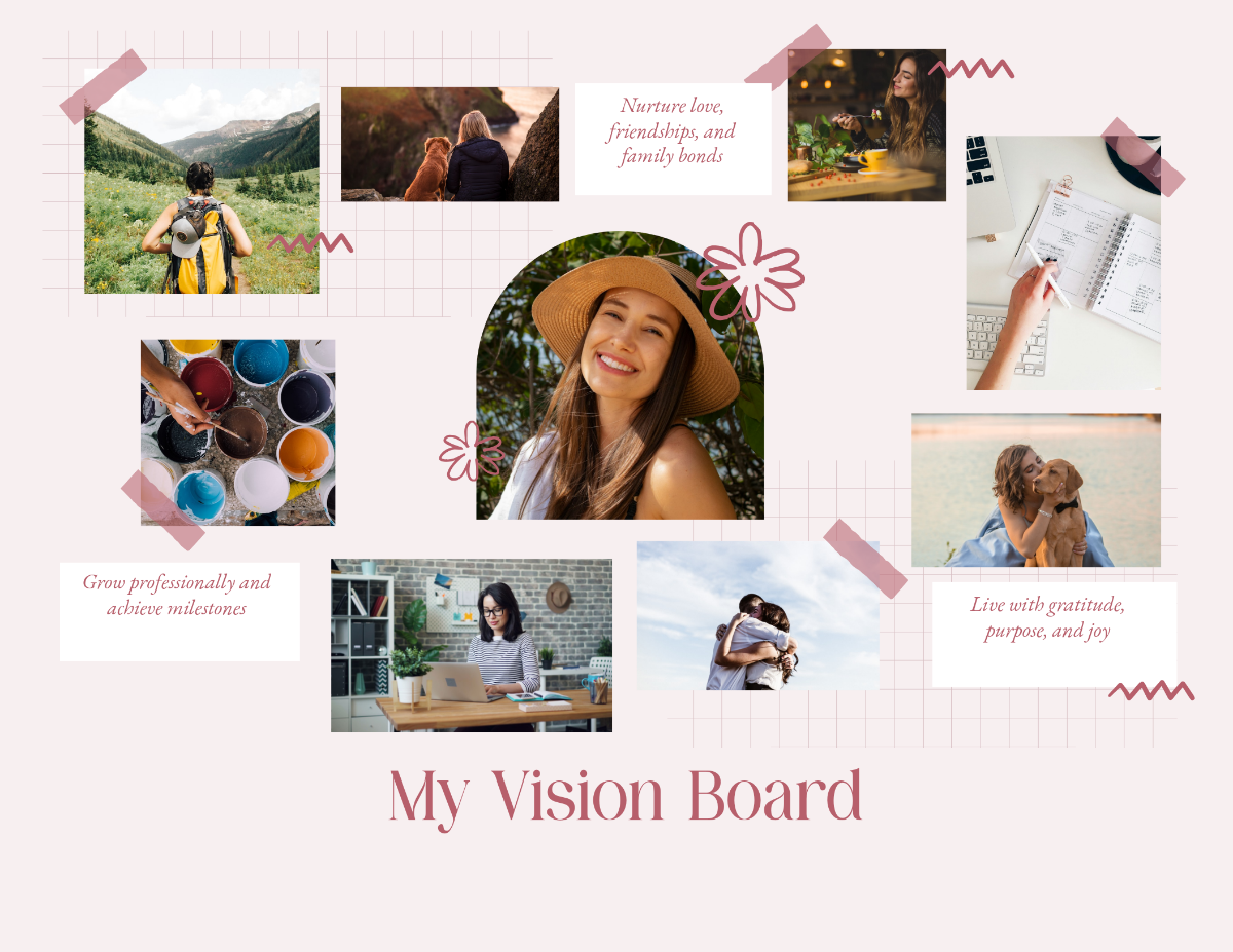 Free My Vision Board Template to Edit Online