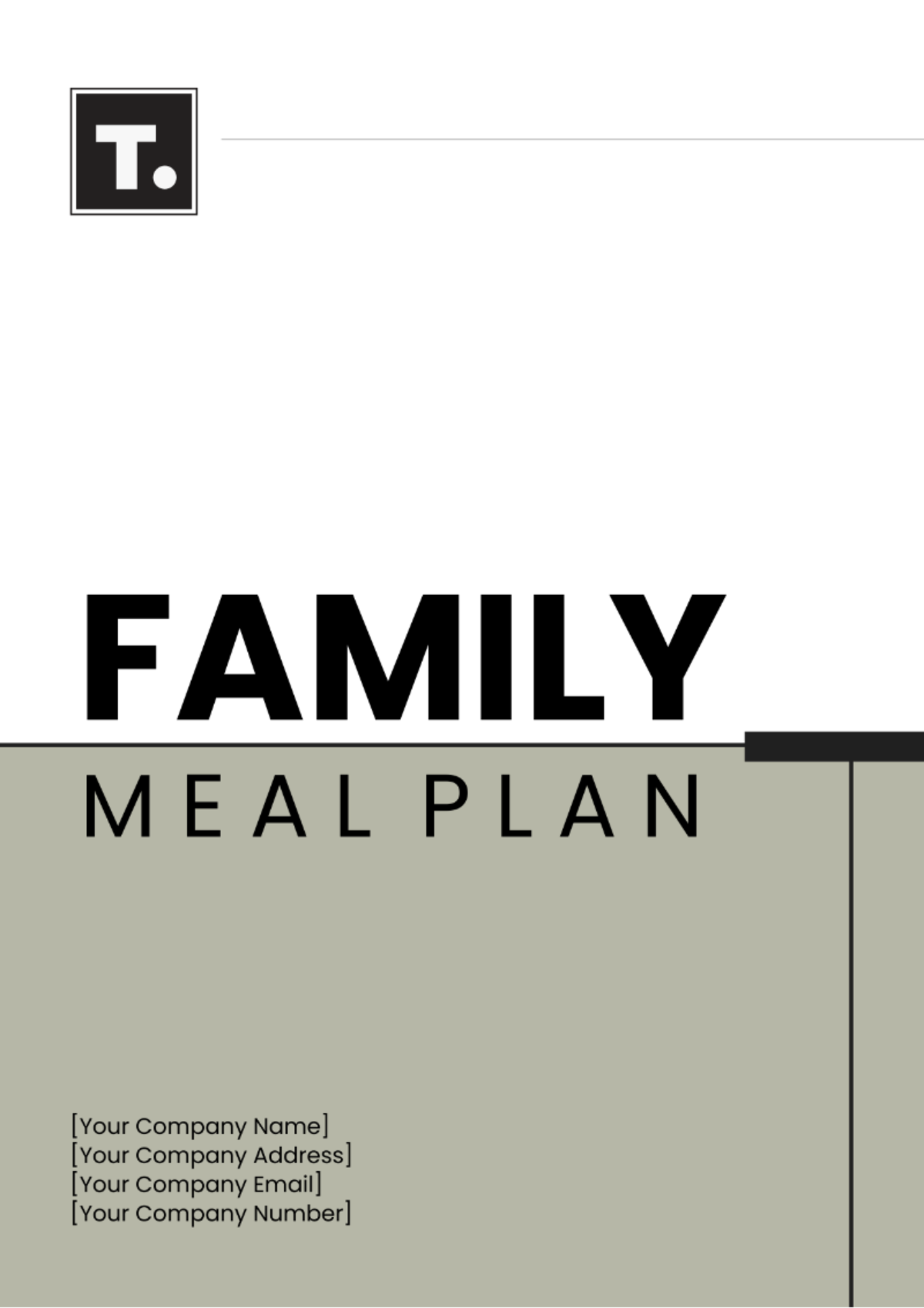 Family Meal Plan Template - Edit Online & Download