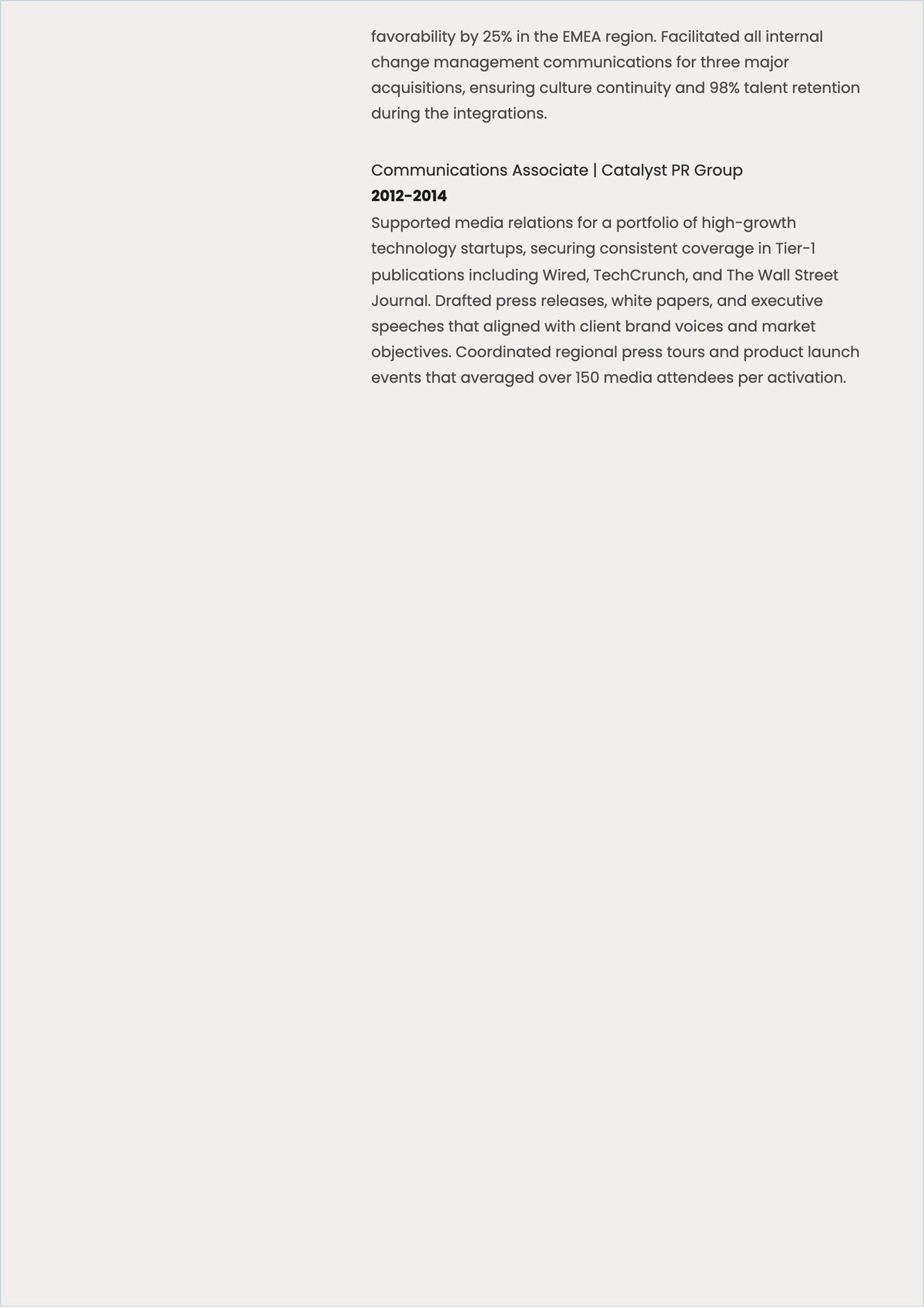 Free CV Corporate ATS CV Template, AI CV Builder
