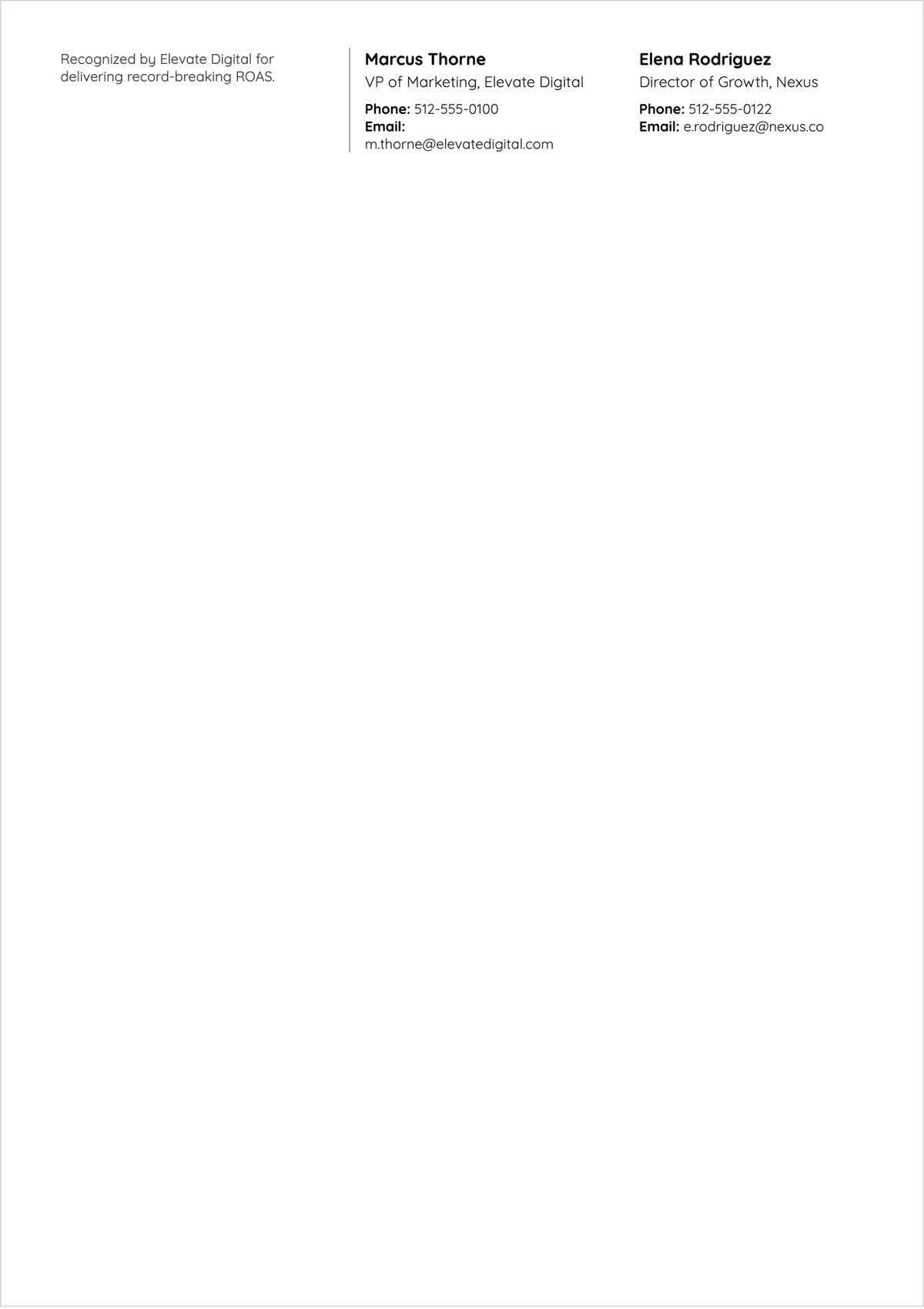Free CV ATS Sleek Header Template, AI CV Builder