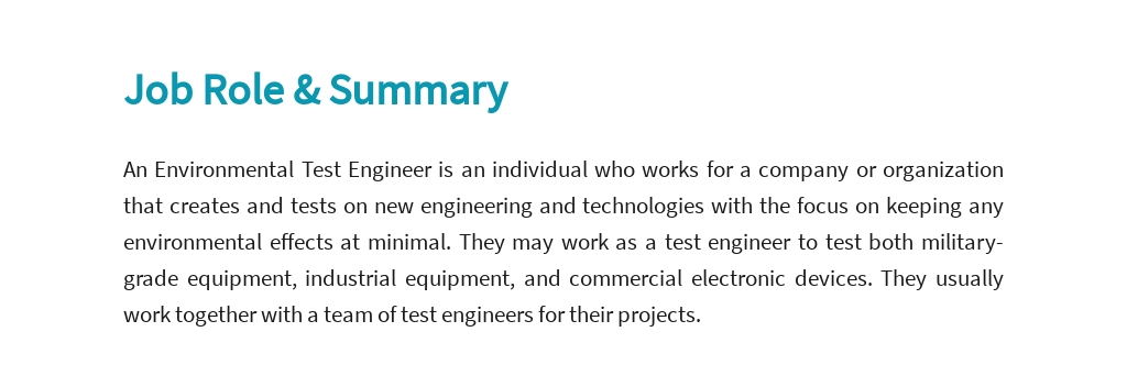 Free Environmental Test Engineer Job Ad/Description Template 2.jpe