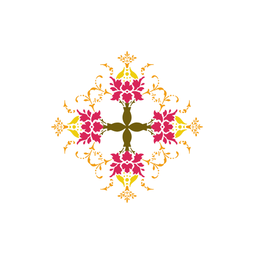 Free Floral Cross Element