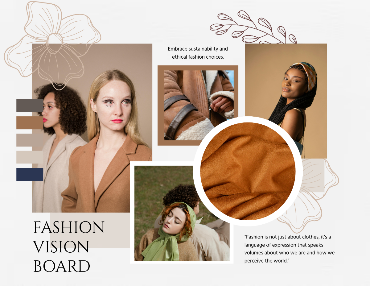 Fashion Vision Board Template - Edit Online & Download