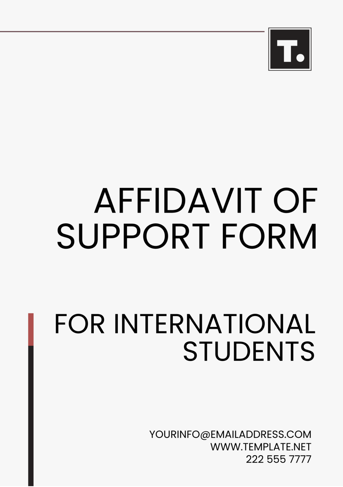 Affidavit Of Support Form For International Students Template - Edit Online & Download