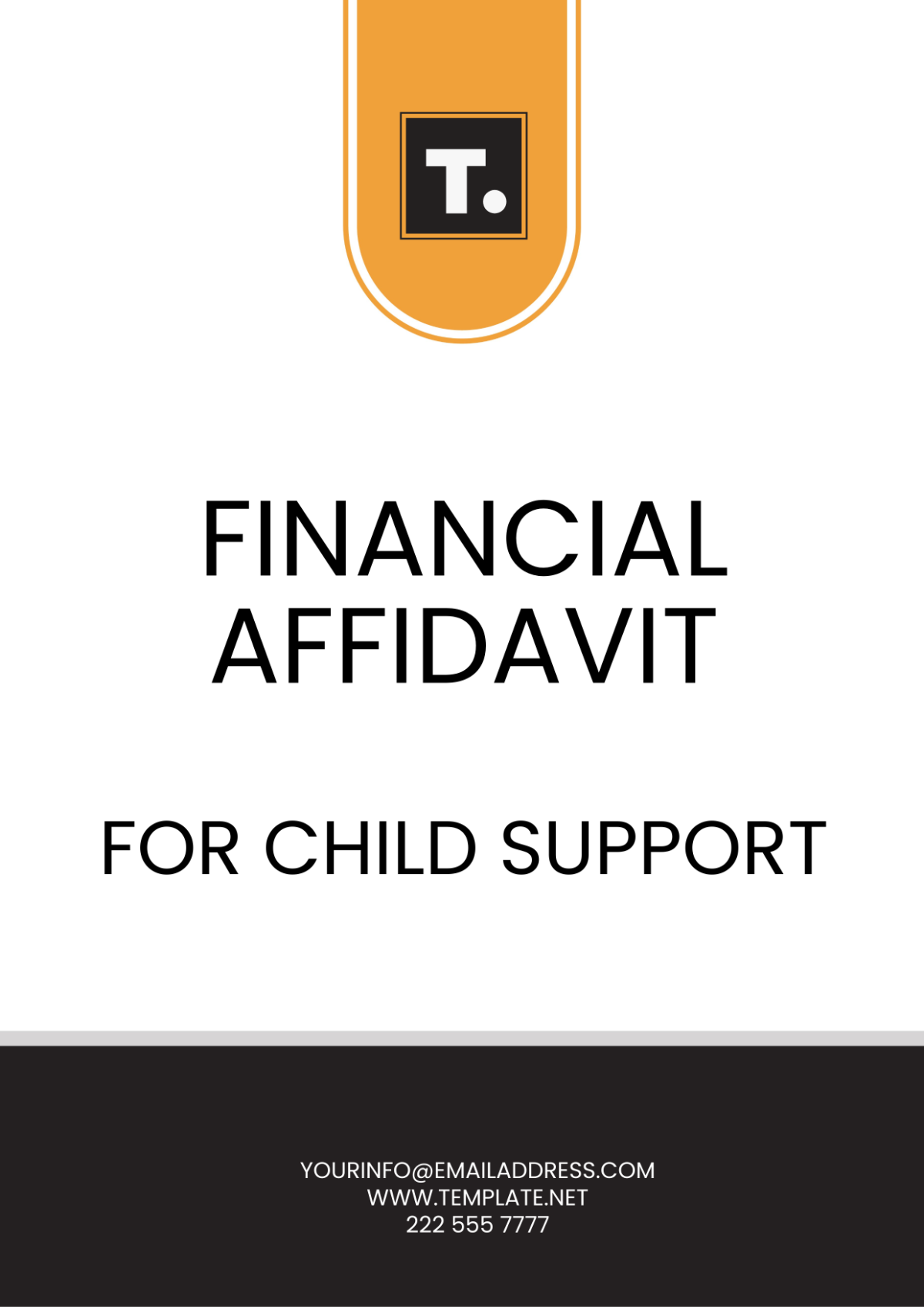 Financial Affidavit For Child Support Template