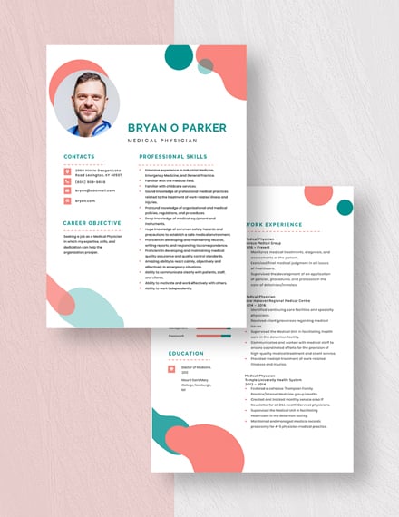 Medical Physician Resume Download