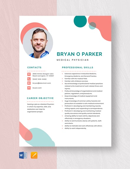 Medical Physician Resume