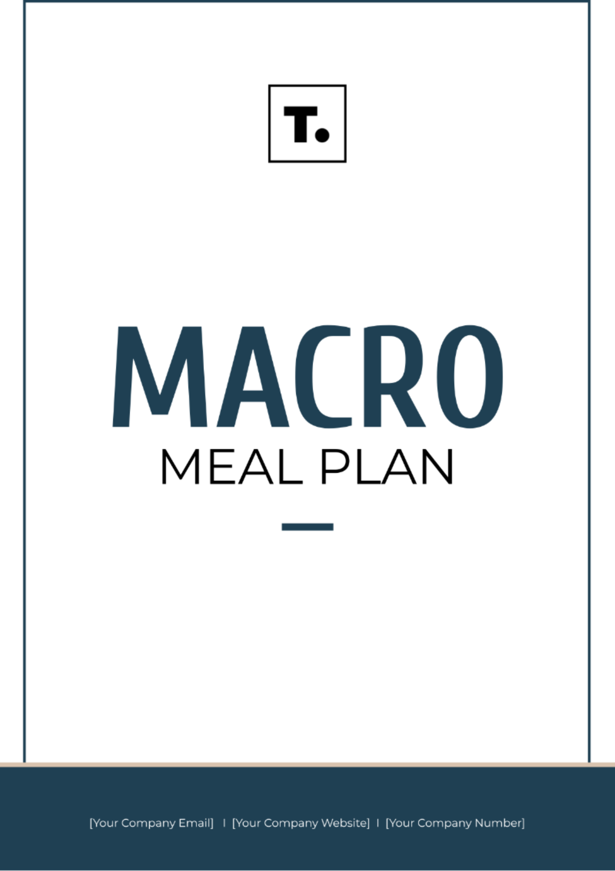 Macro Meal Plan Template - Edit Online & Download