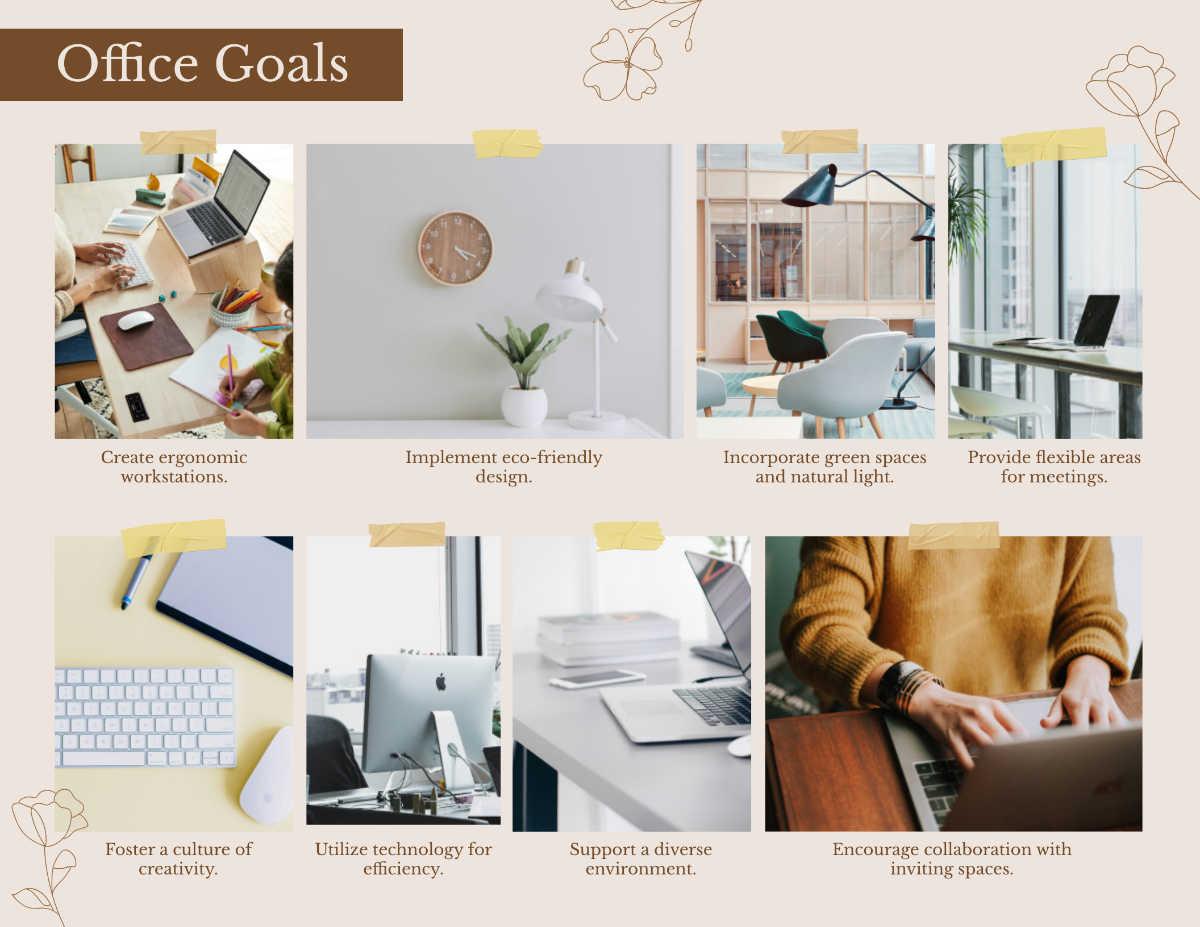 Office Vision Board Template