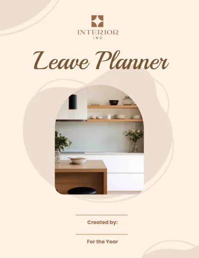 Free Interior Design Leave Planner Template to Edit Online