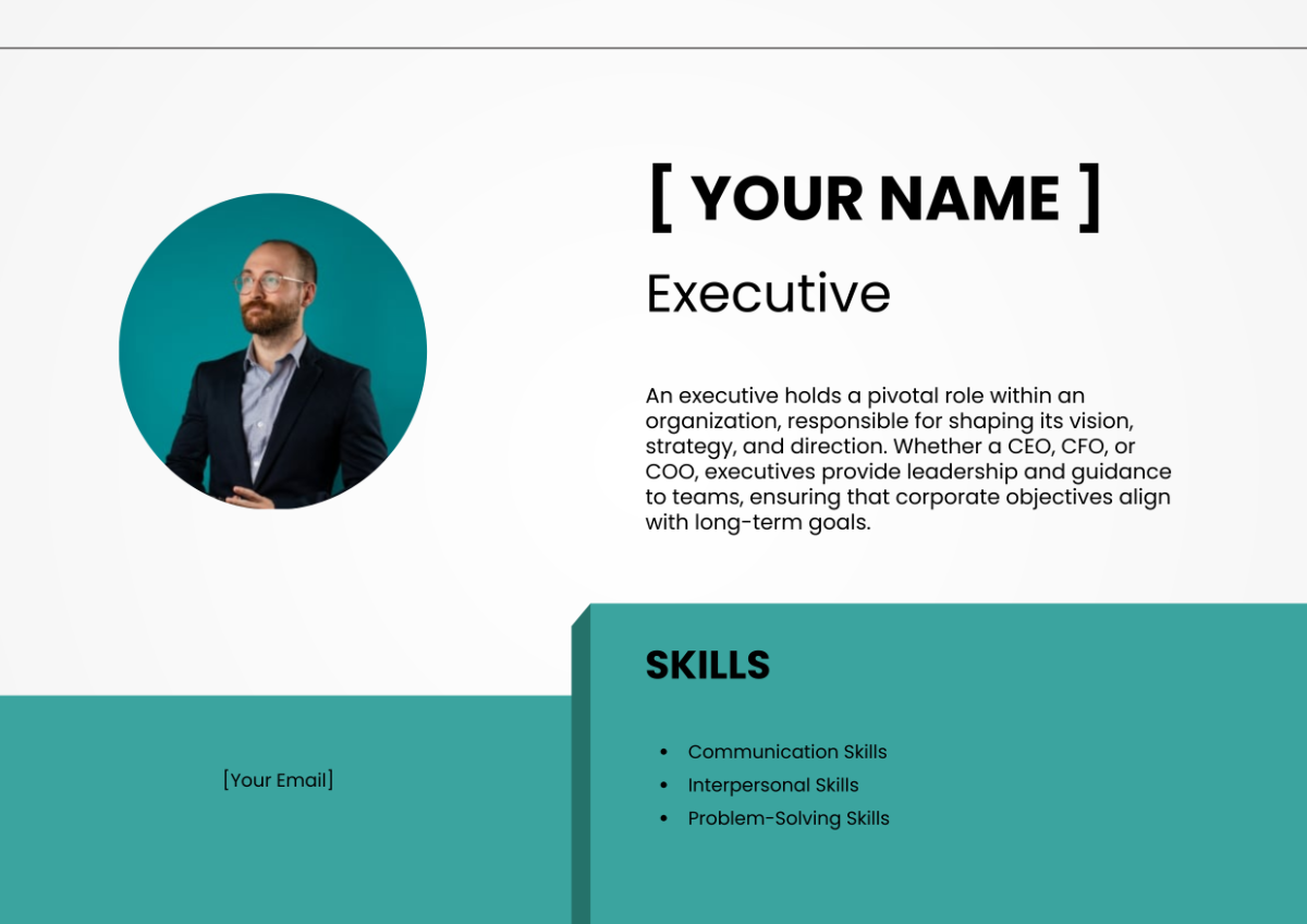 CV Executive Half Cover Page