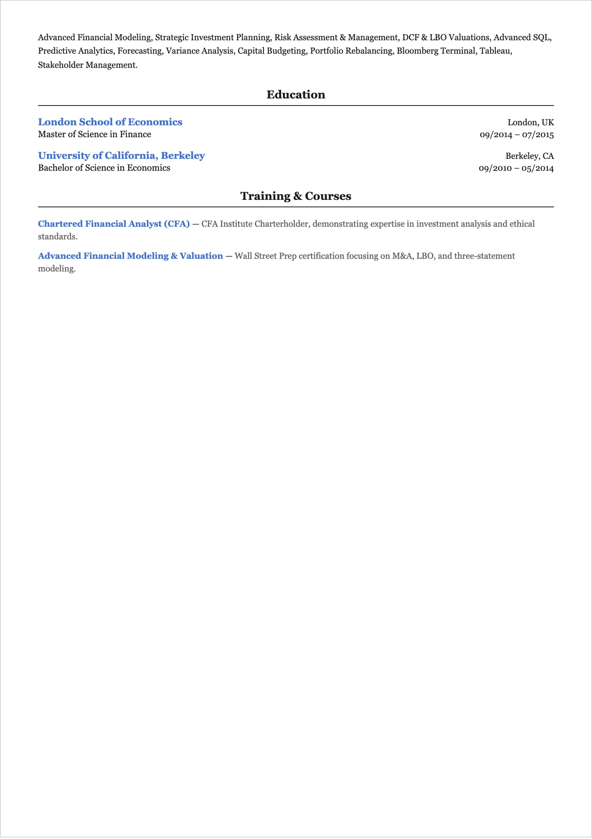 Free CV Financial Half ATS CV Template, AI CV Builder