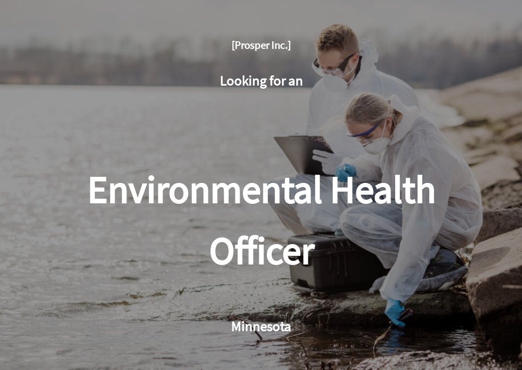 Free Environmental Health Officer Job AD/Description Template.jpe