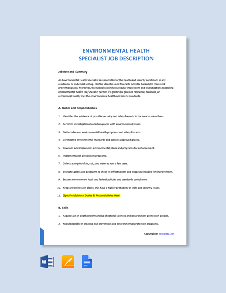 free-environmental-health-officer-job-ad-description-template-google