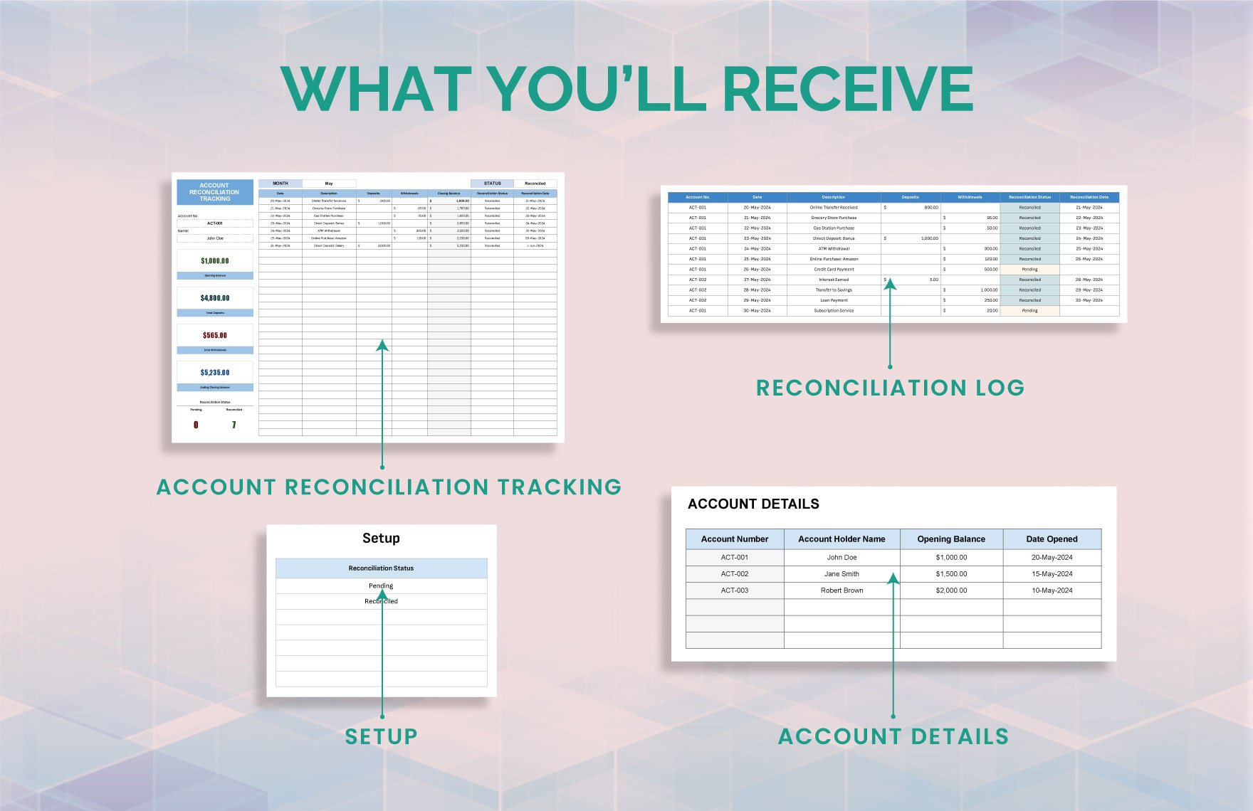 Account Reconciliation Tracking Template