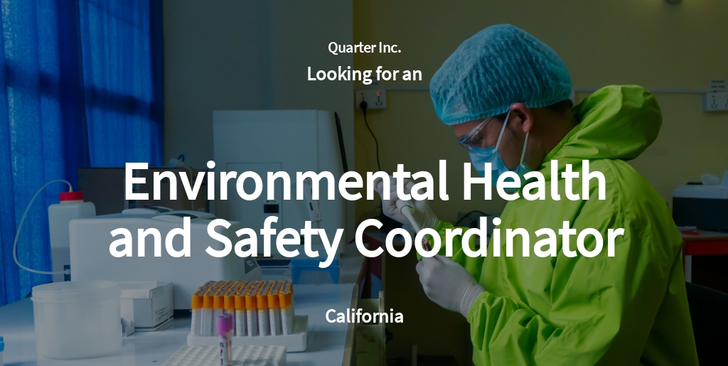 FREE Environmental Health And Safety Coordinator Job AD Description 