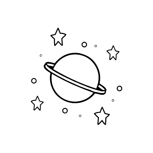 Star and Planet Doodle