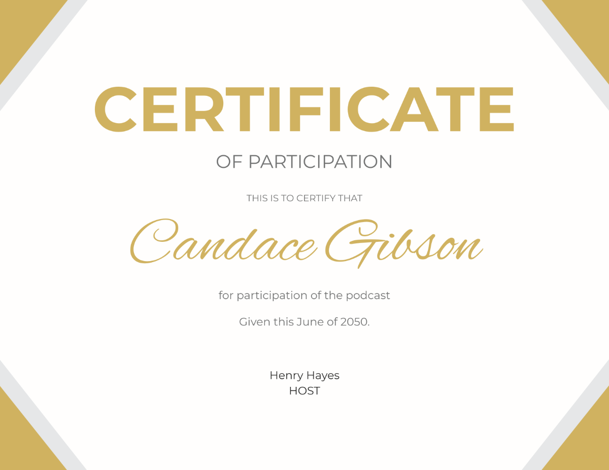 Modern Certificate Template - Edit Online & Download