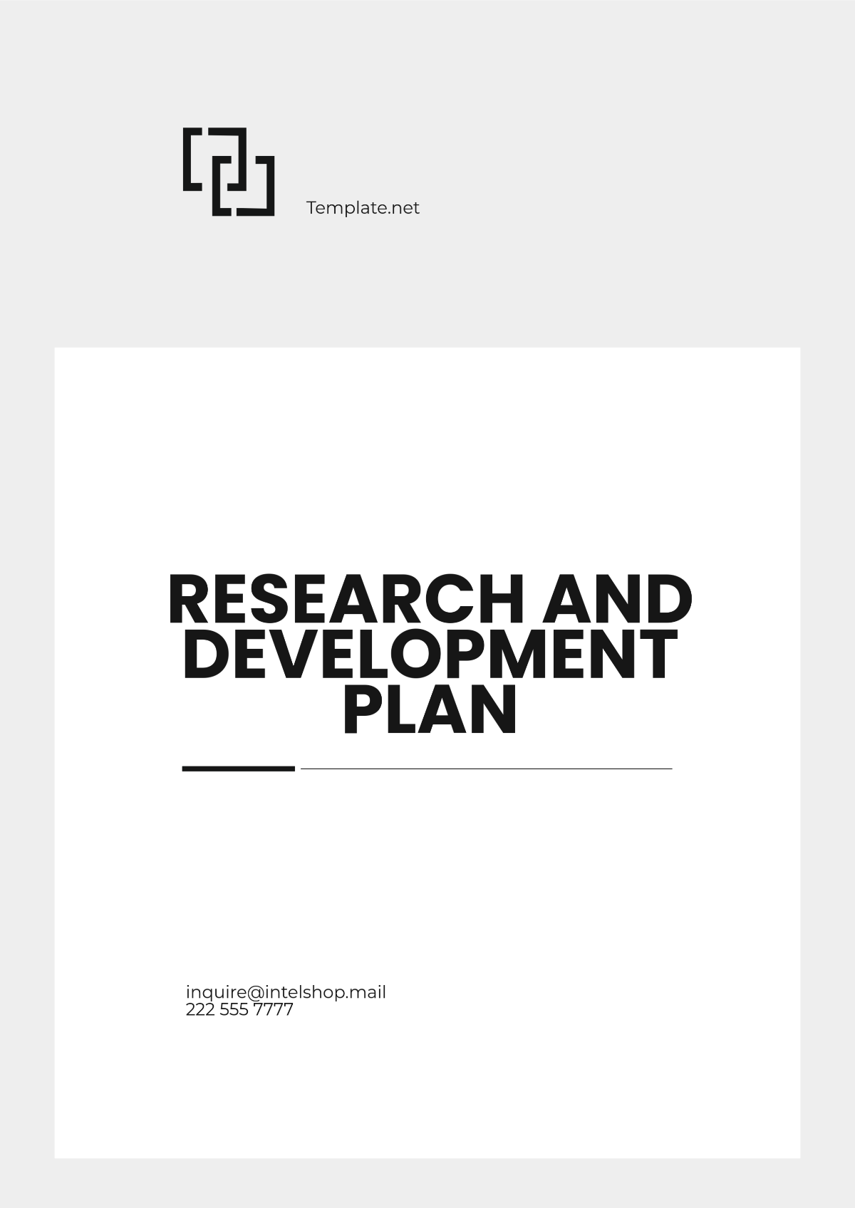 Research And Development Plan Template - Edit Online & Download