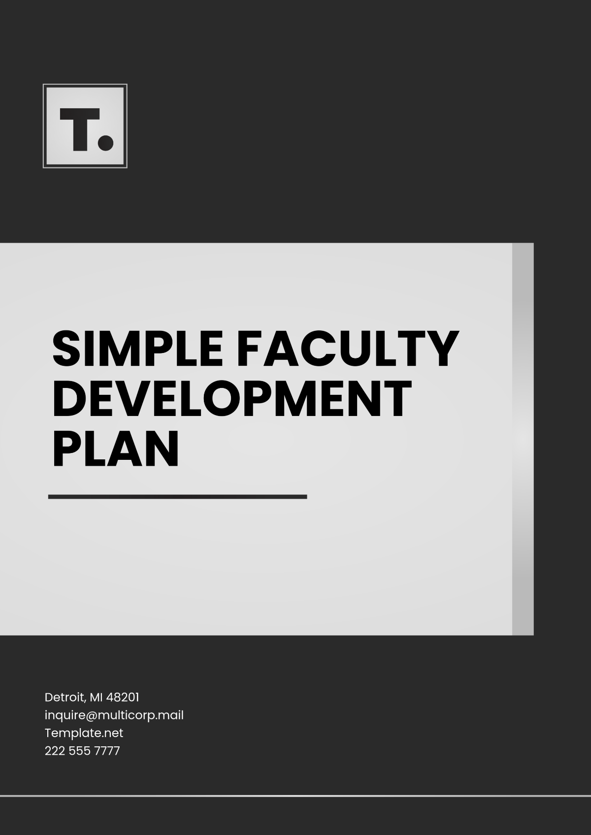 Simple Faculty Development Plan Template - Edit Online & Download