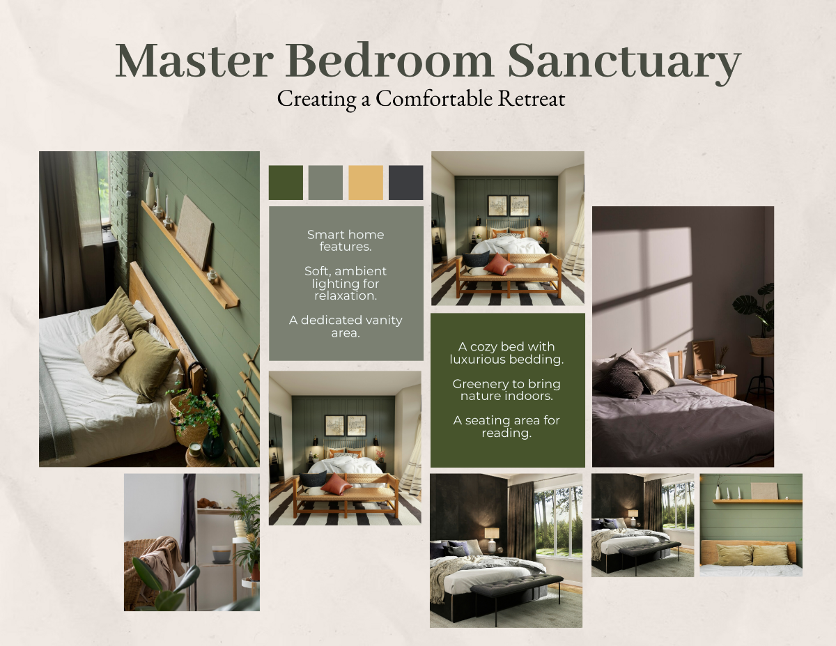 Master Bedroom Vision Board Template