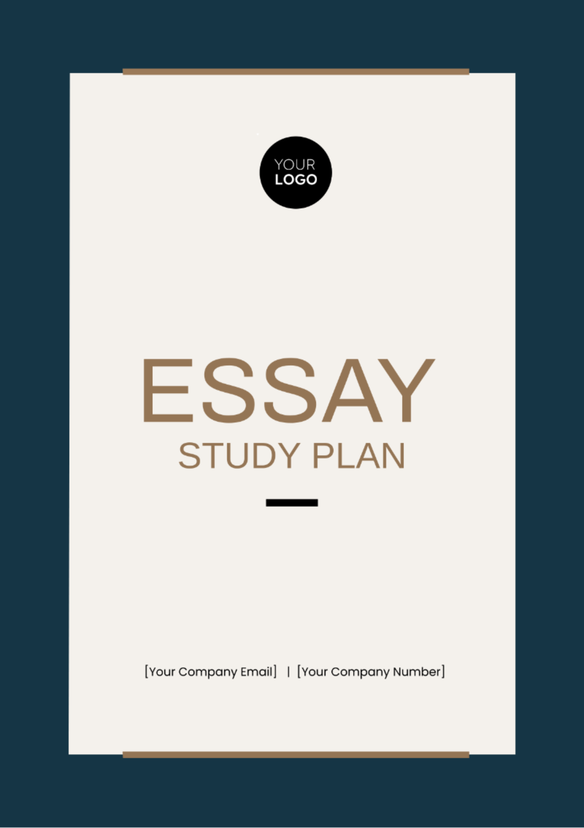 Essay Study Plan Template - Edit Online & Download