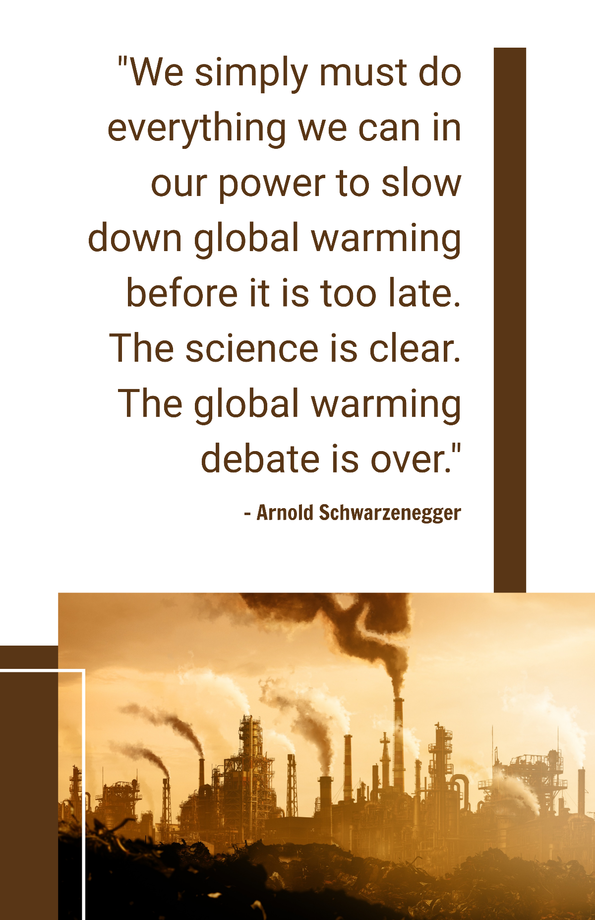 Global Warming Poster Quote
