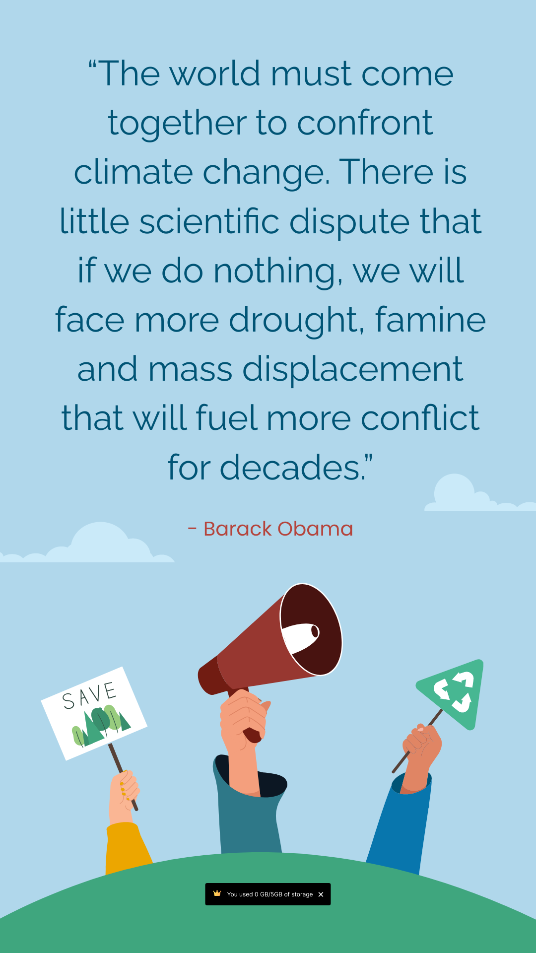 Global Warming and Climate Change Quote