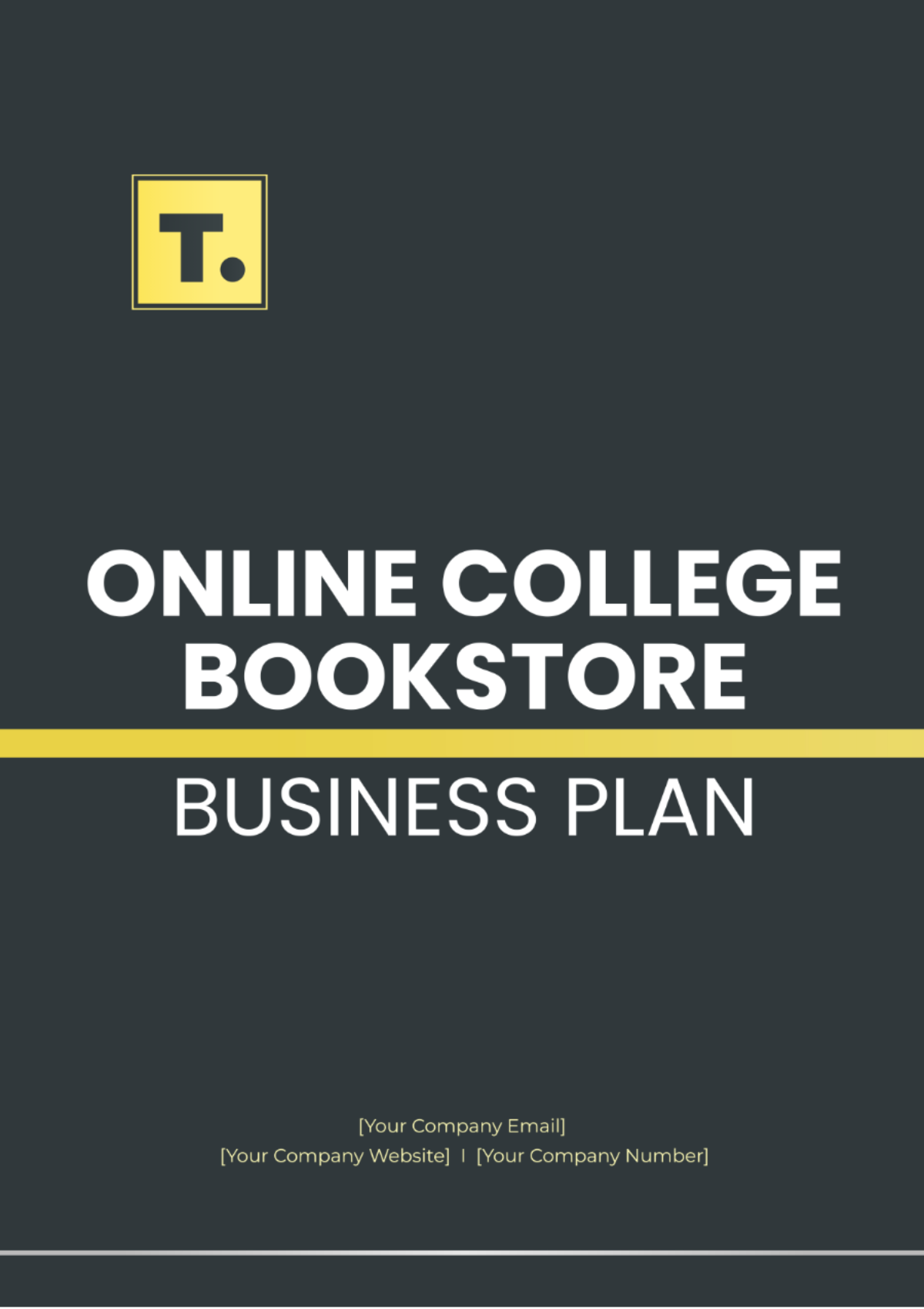 Online College Bookstore Business Plan Template - Edit Online & Download