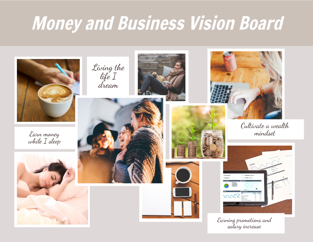 Money and Business Vision Board