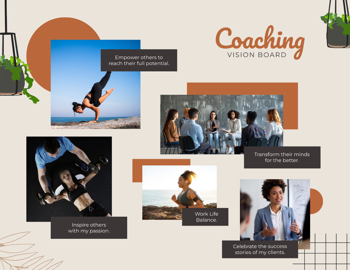 Coaching Vision Board Template