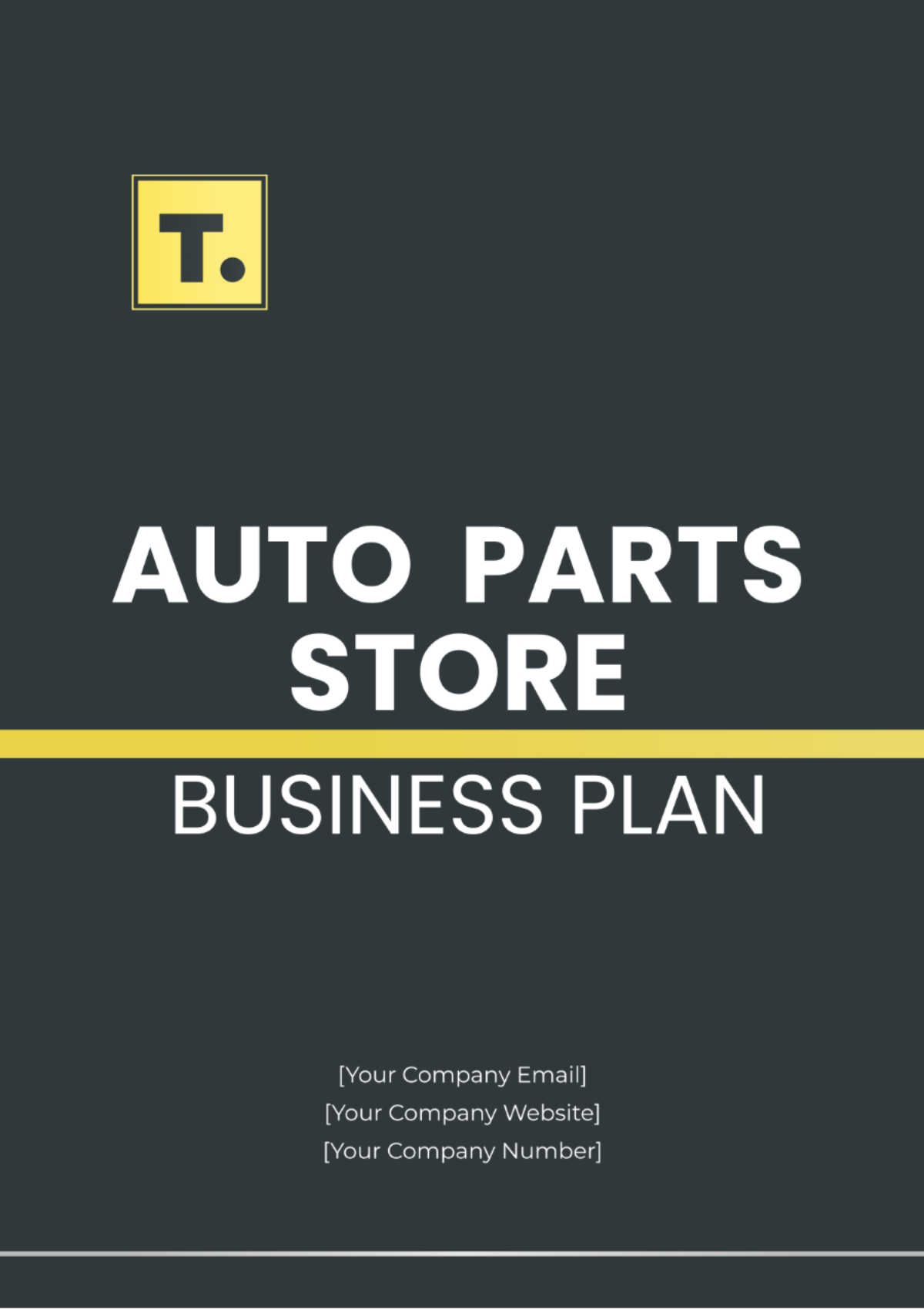 Auto Parts Store Business Plan Template - Edit Online & Download