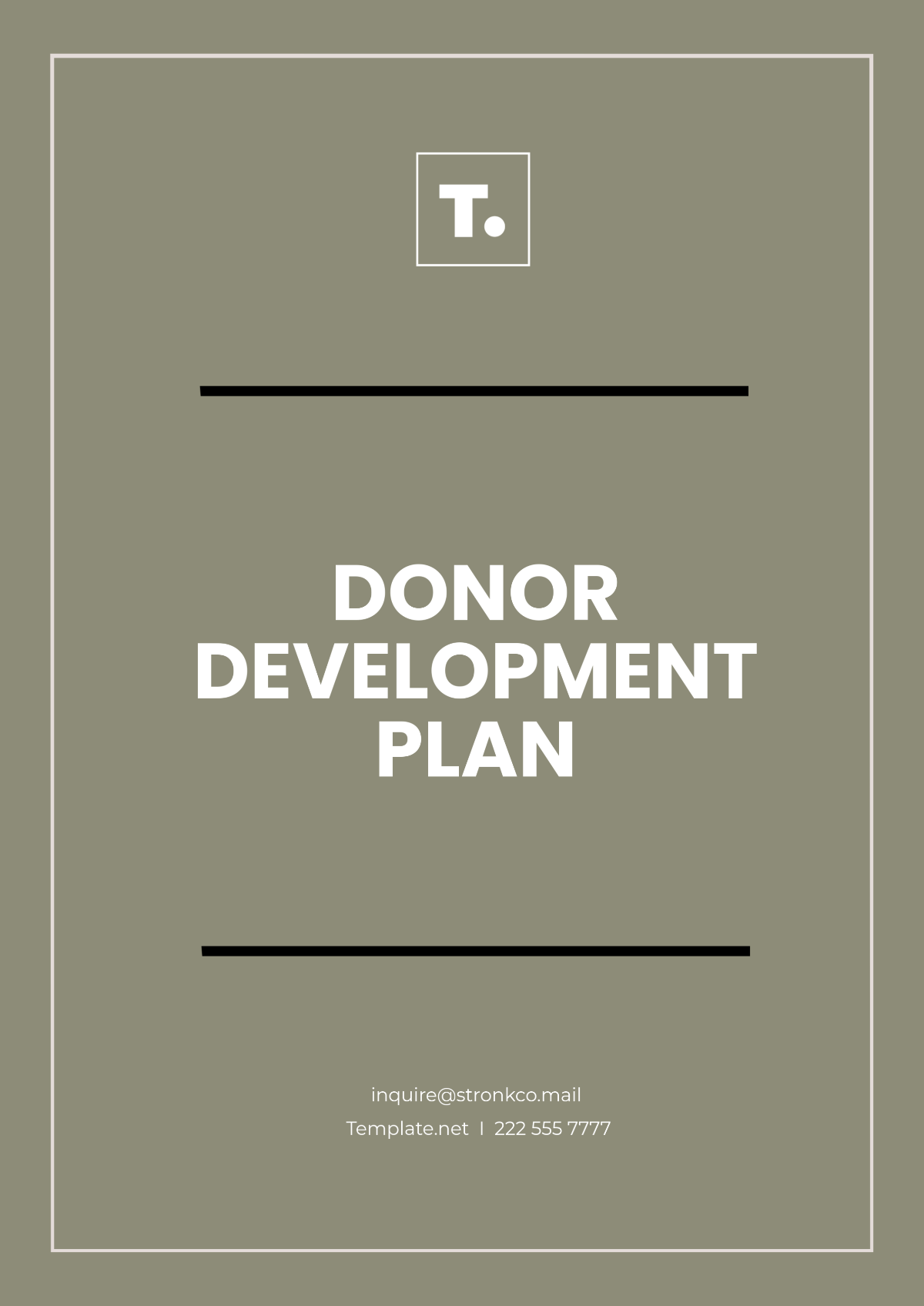 Donor Development Plan Template - Edit Online & Download