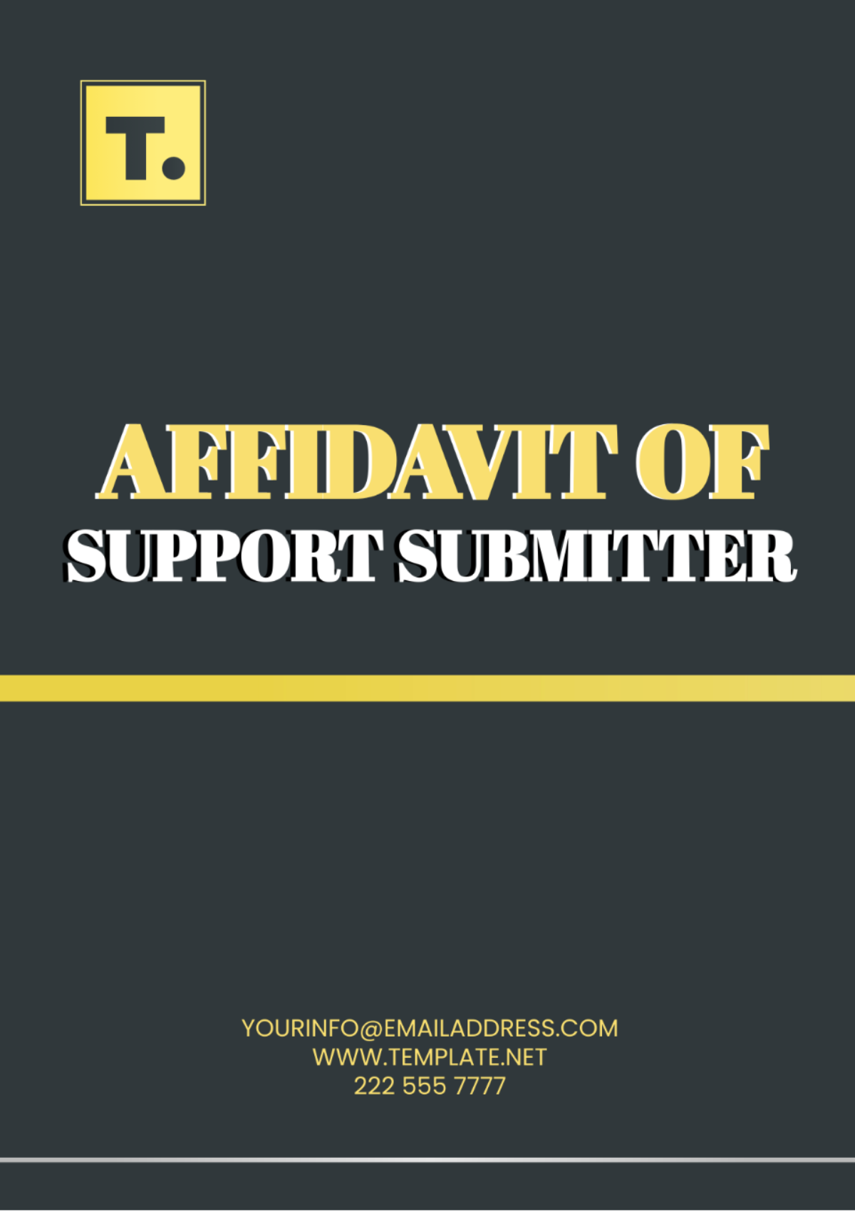 Affidavit Of Support Submitter Template