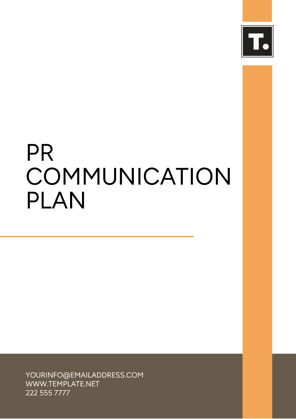 PR Communication Plan Template - Edit Online & Download Example ...