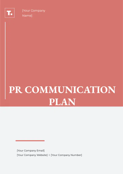 Free PR Communication Plan Template to Edit Online
