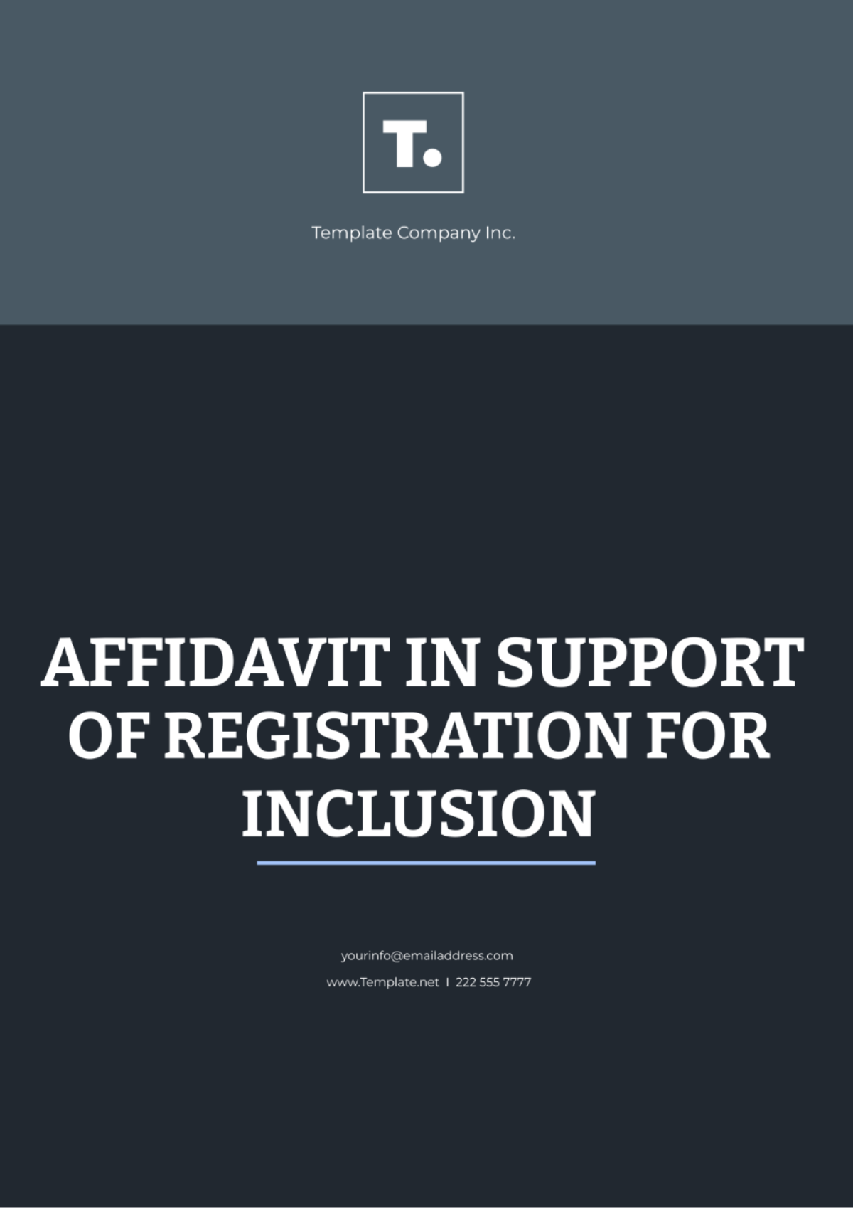 Affidavit In Support Of Registration For Inclusion Template - Edit Online & Download