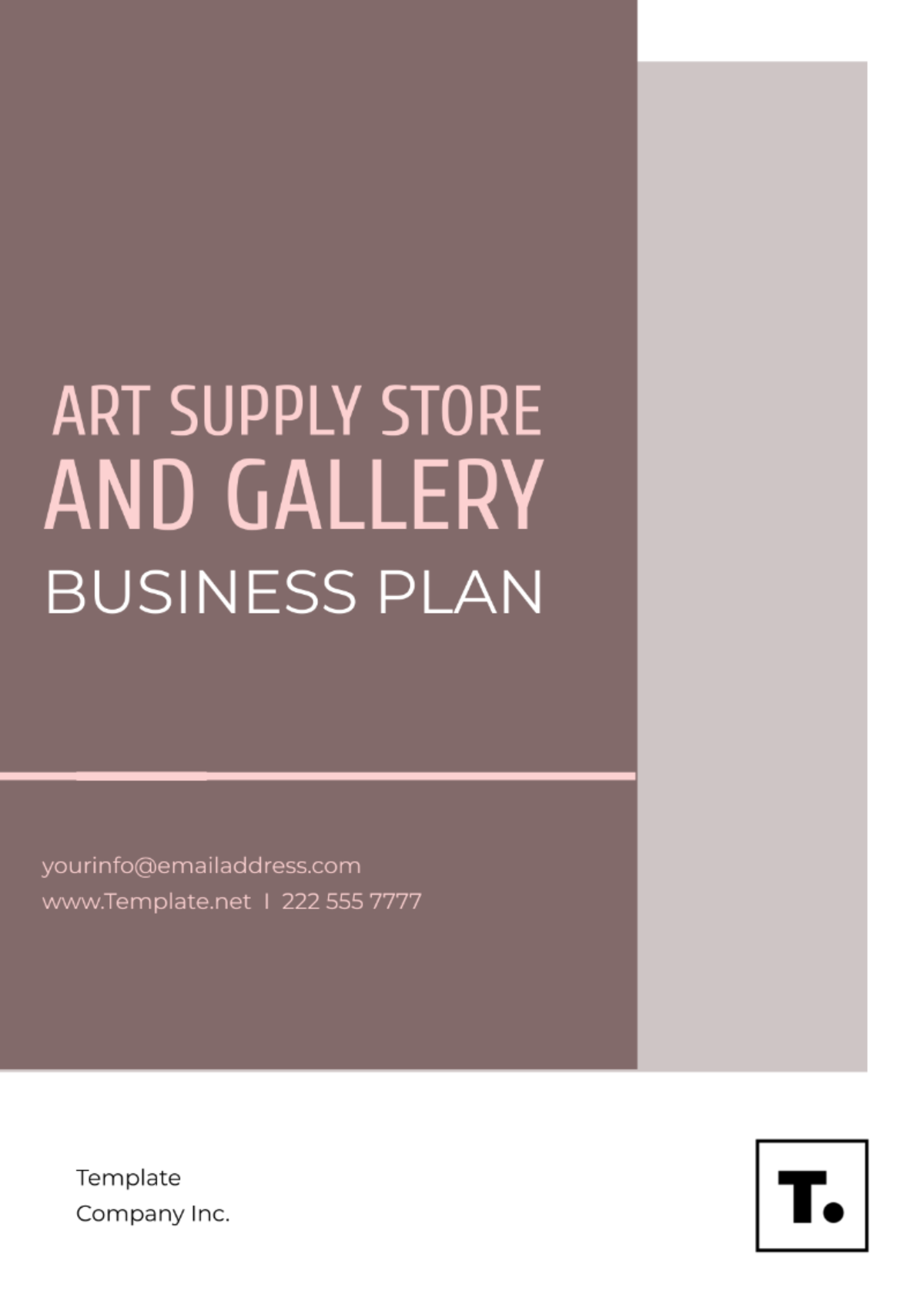 online art gallery business plan pdf