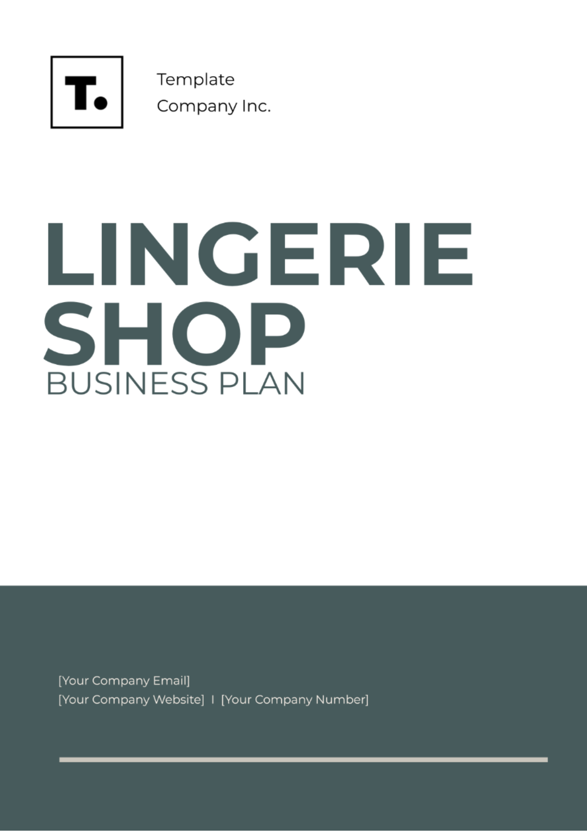 Lingerie Shop Business Plan Template - Edit Online & Download