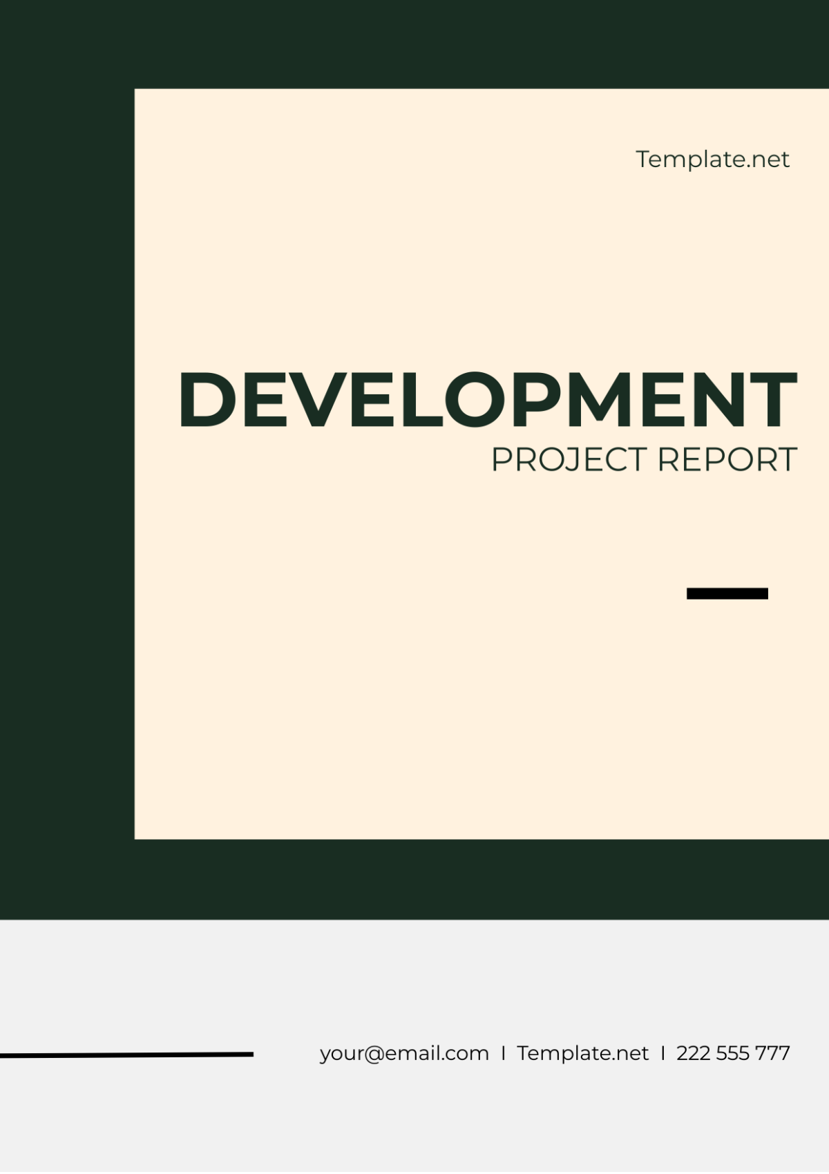 Development Project Report Template - Edit Online & Download