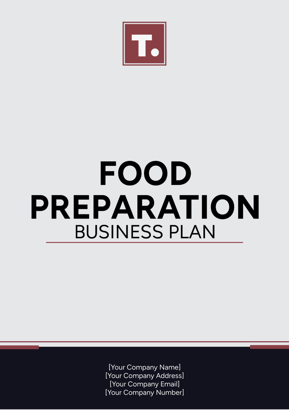 food preparation business plan