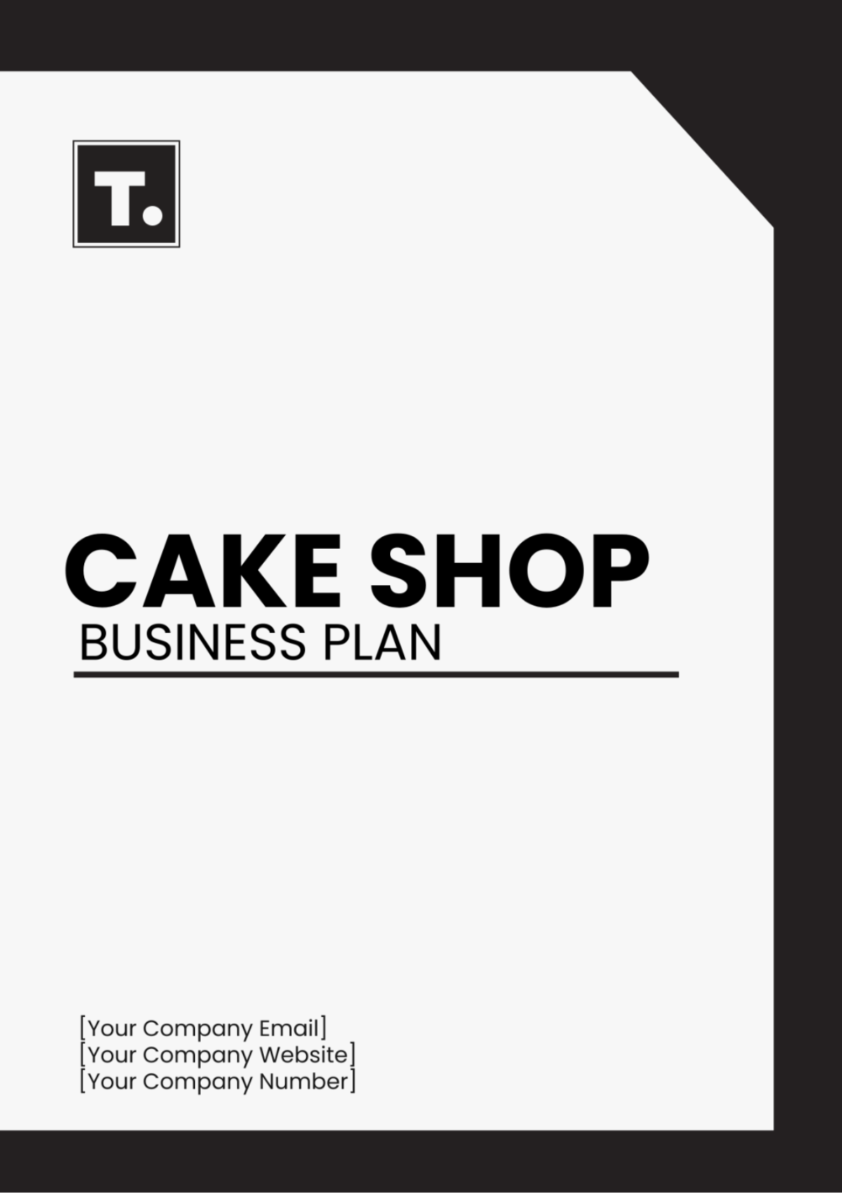 Cake Shop Business Plan Template - Edit Online & Download