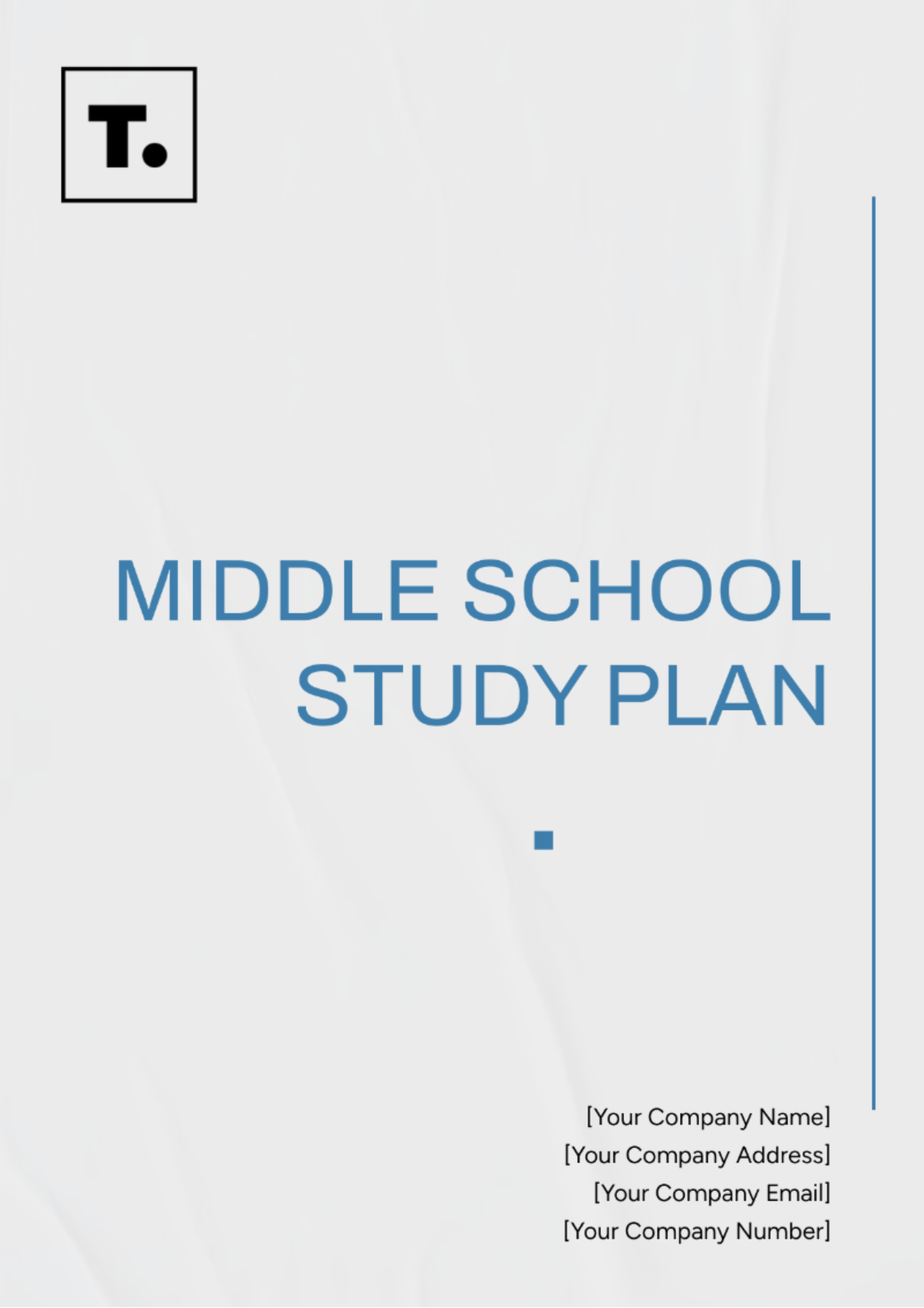 Middle School Study Plan Template - Edit Online & Download