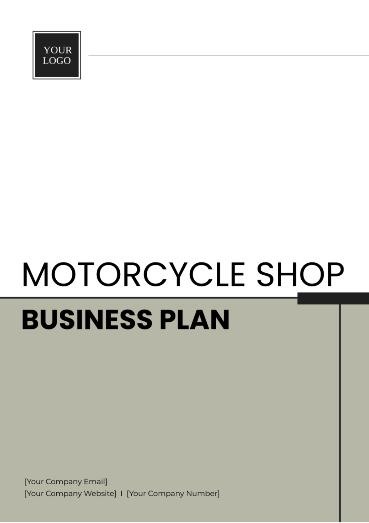 Motorcycle Shop Business Plan Template